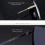 Lunettes de soleil carrées polarisées de luxe avec protection UV400
