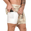 Shorts de course 2-en-1 pour hommes pour un mode de vie actif