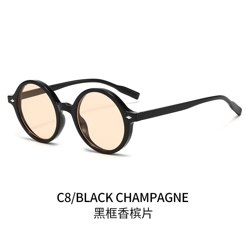 Gafas de sol retro ovaladas - Moda en champán puro