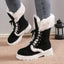 Winter Lace-up Snow Boots for Women - Plush Warm Chunky Heels
