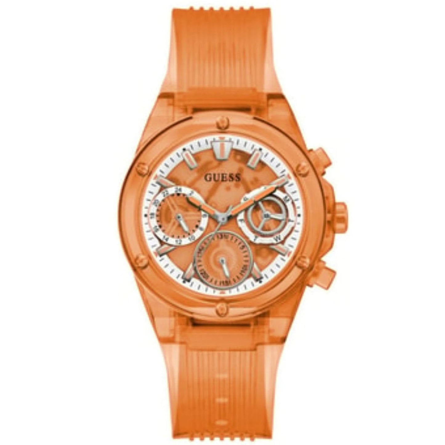 Reloj Multifuncional Naranja para Mujer de Guess