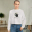Dead Inside Cat-Lover Cropped Fleece Pullover