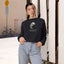 Dead Inside Cat-Lover Cropped Fleece Pullover