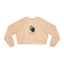 Dead Inside Cat-Lover Cropped Fleece Pullover
