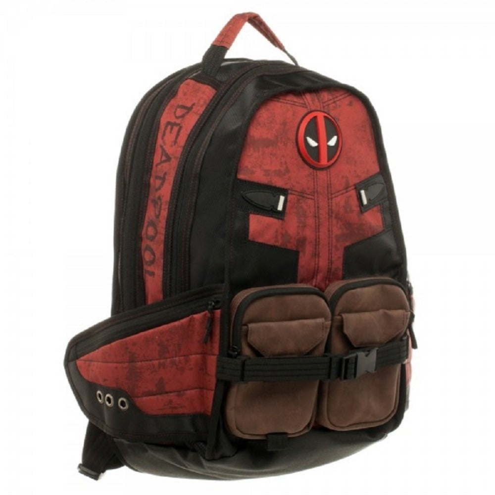 Deadpool Marvel Comics Super Hero Movie Civil War School Bags Men Rucksack Mochila Bag Backpacks shoulder crossbody - Korvel