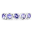 Anillo de Compromiso de Plata Esterlina con Tanzanita Genuina de 1.15 Quilates