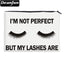 Deanfun Cosmetic Bags 3D Printed Eyelash with Letter Necessaries for Women Travelling - Korvel