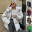 Parka en coton avec capuche amovible et style pour l'hiver