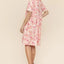 Robe en tricot à imprimé paisley évasée