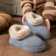 Chaussons en coton à enroulement pour femmes - Bottes de neige épaisses et à la mode