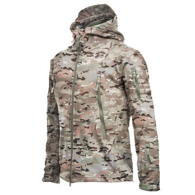 Men's Waterproof Camouflage Soft Shell Jacket