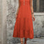 Decorative Button Notched Sleeveless Dress