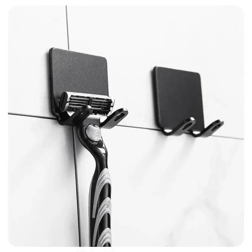 Elegant Punch-Free Decorative Hooks for Bathroom Storage