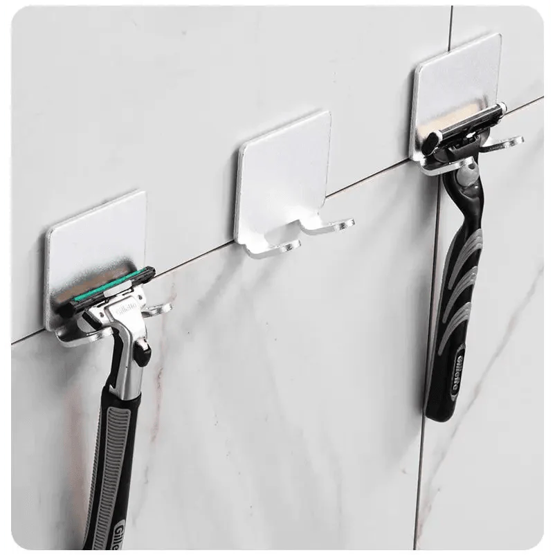 Elegant Punch-Free Decorative Hooks for Bathroom Storage