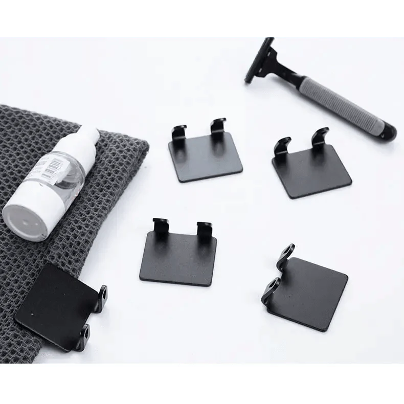 Elegant Punch-Free Decorative Hooks for Bathroom Storage