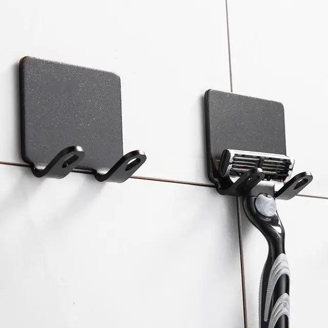 Elegant Punch-Free Decorative Hooks for Bathroom Storage