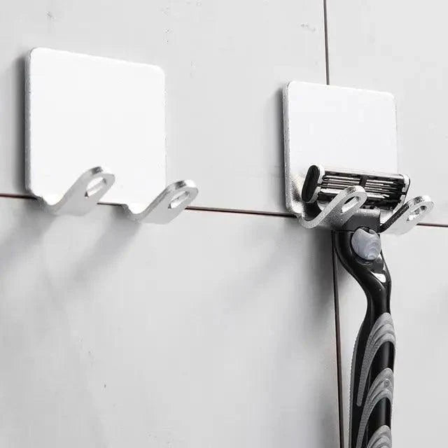 Elegant Punch-Free Decorative Hooks for Bathroom Storage