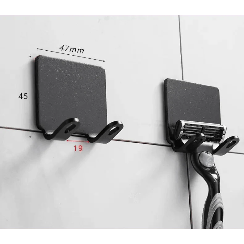 Elegant Punch-Free Decorative Hooks for Bathroom Storage