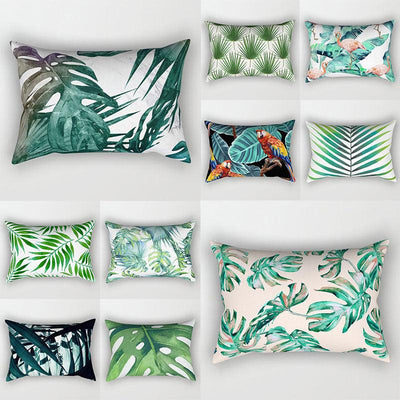 Tropical Plants Decorative Throw Pillow Cover