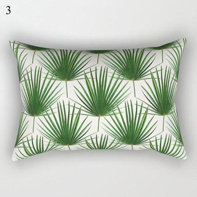 Housse de coussin décorative à motifs tropicaux