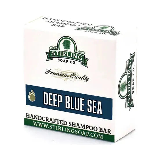 Stirling Soap Co. Barre de Shampooing Deep Blue Sea - 3,8 Oz