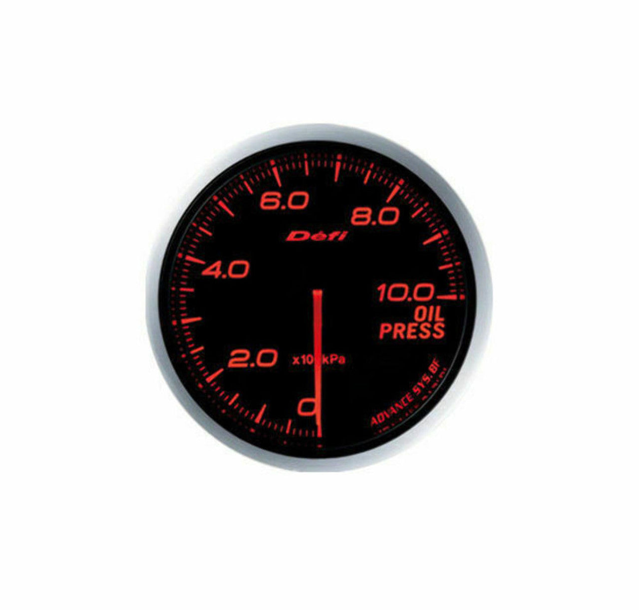 Precision DEFI Advance BF 60mm Red Oil Pressure Gauge (Metric) - Korvel