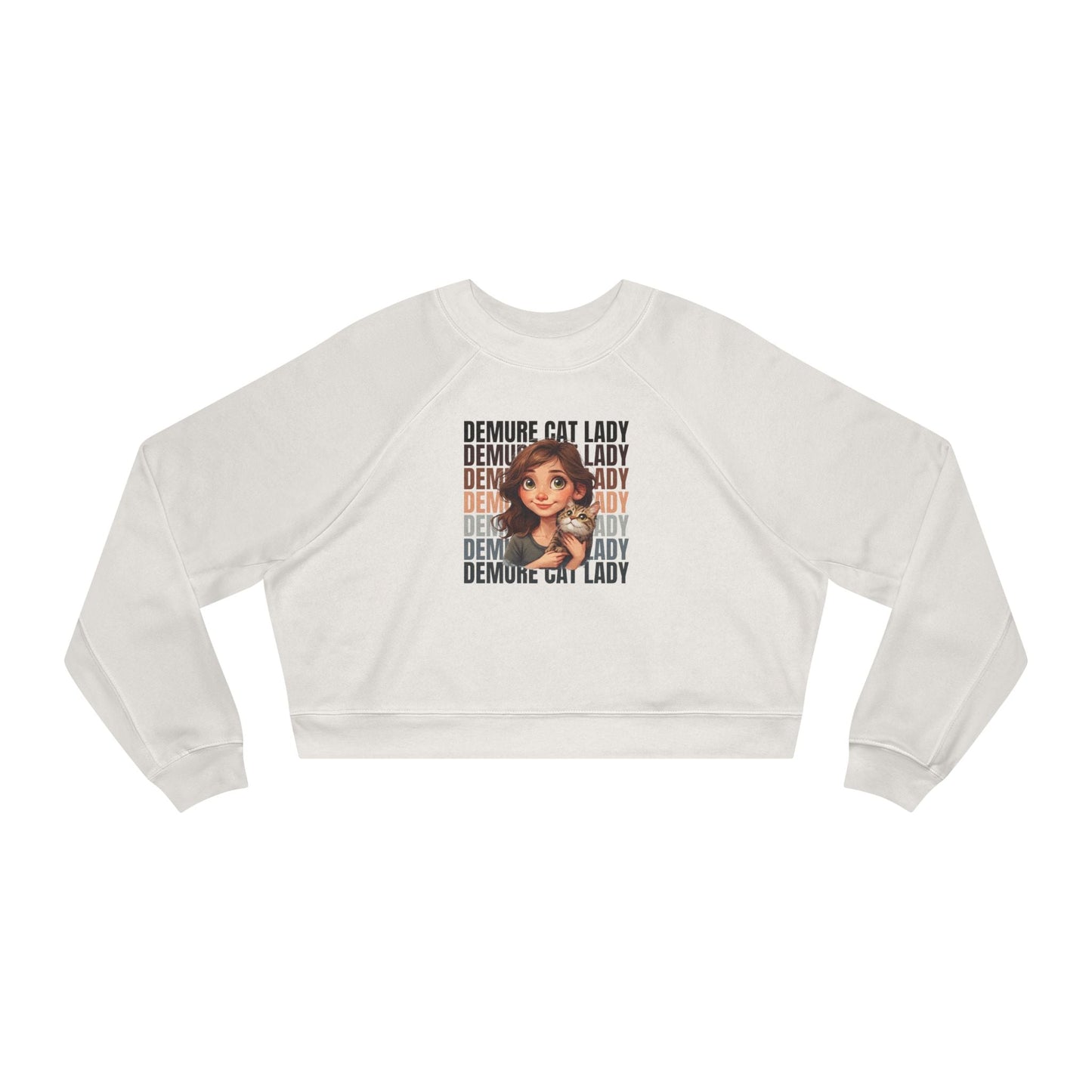 Pull-over court femme Demure Cat Lady