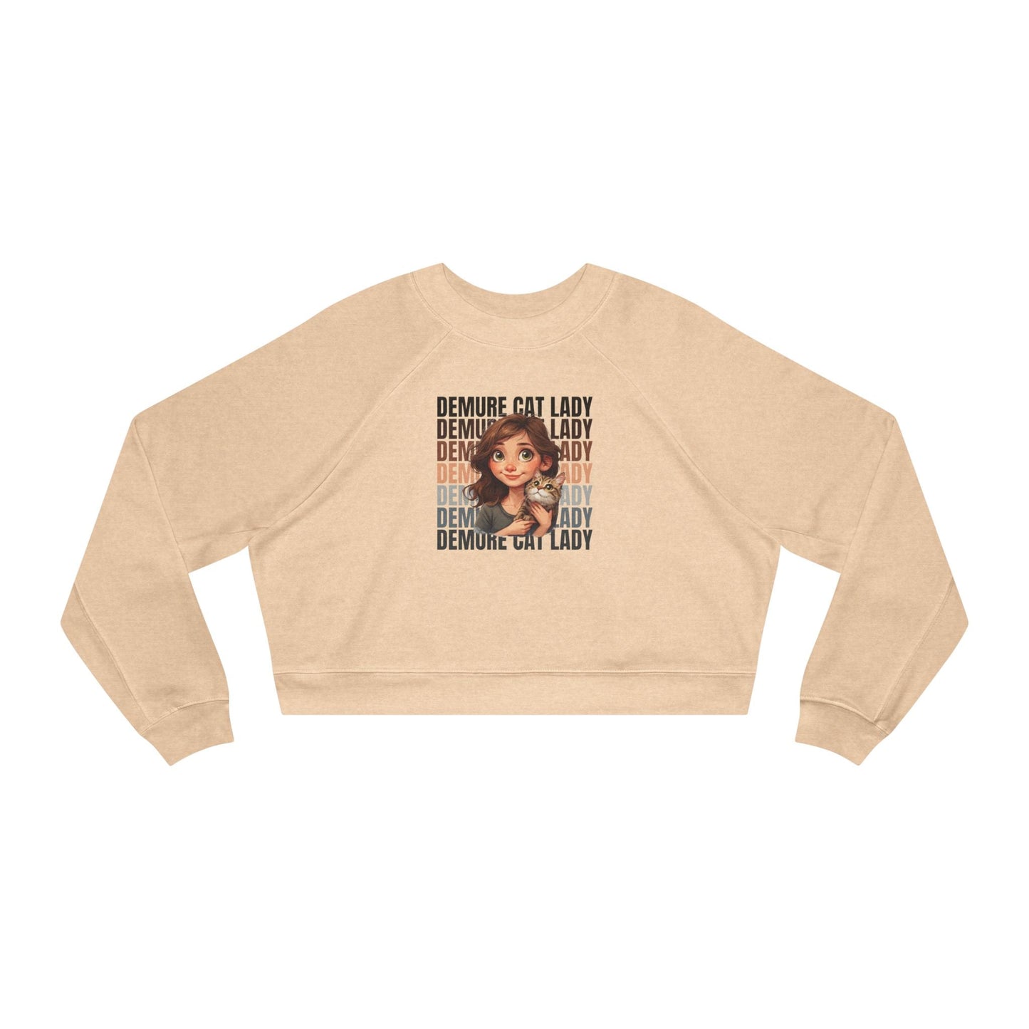 Pull-over court femme Demure Cat Lady