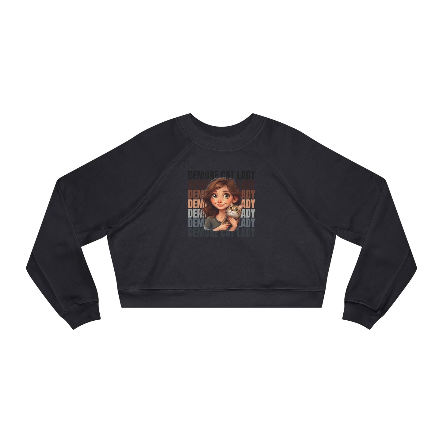 Pull-over court femme Demure Cat Lady