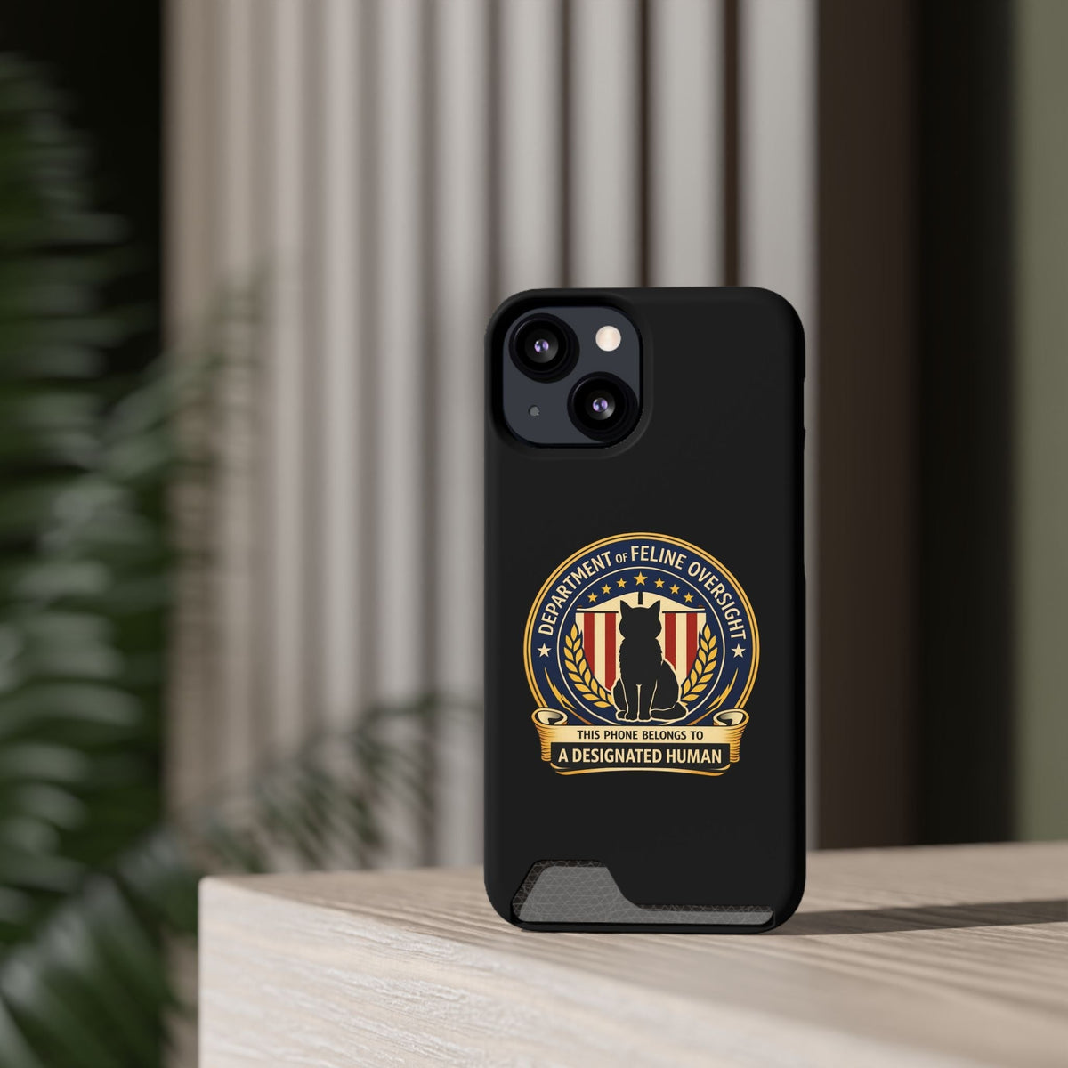 Funda MagSafe para iPhone del Departamento de Supervisión Felina - Edición Humano Designado