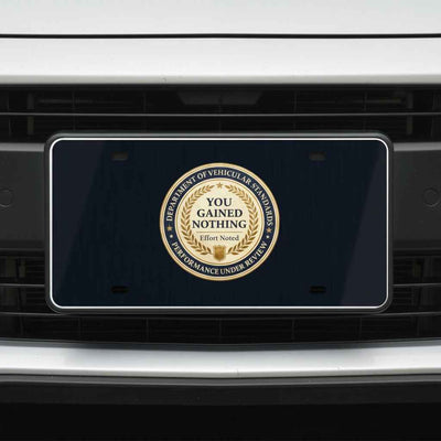 Department of Vehicular Standards License Plate – Faux Seal Plate