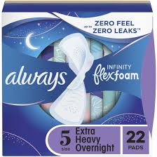 Always Infinity Taille 5 Serviettes Extra Larges de Nuit