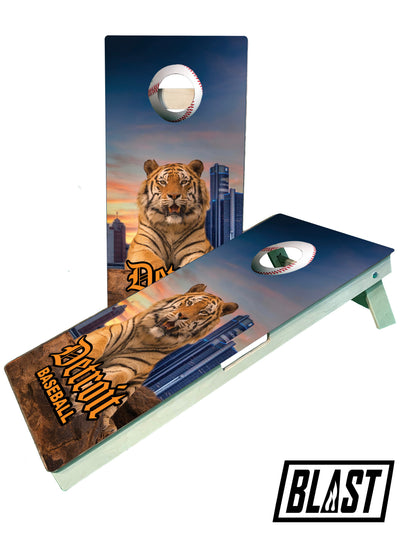 Premium Detroit-Themed Cornhole Boards Set - Korvel