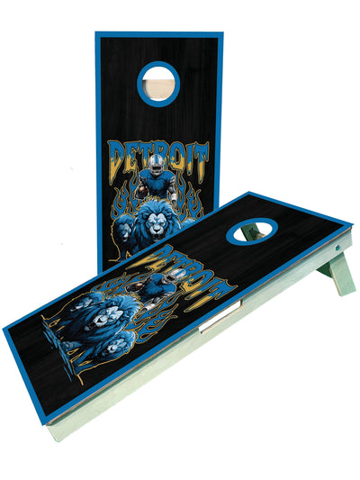 Detroit Lions-Themed Premium Cornhole Boards - Korvel