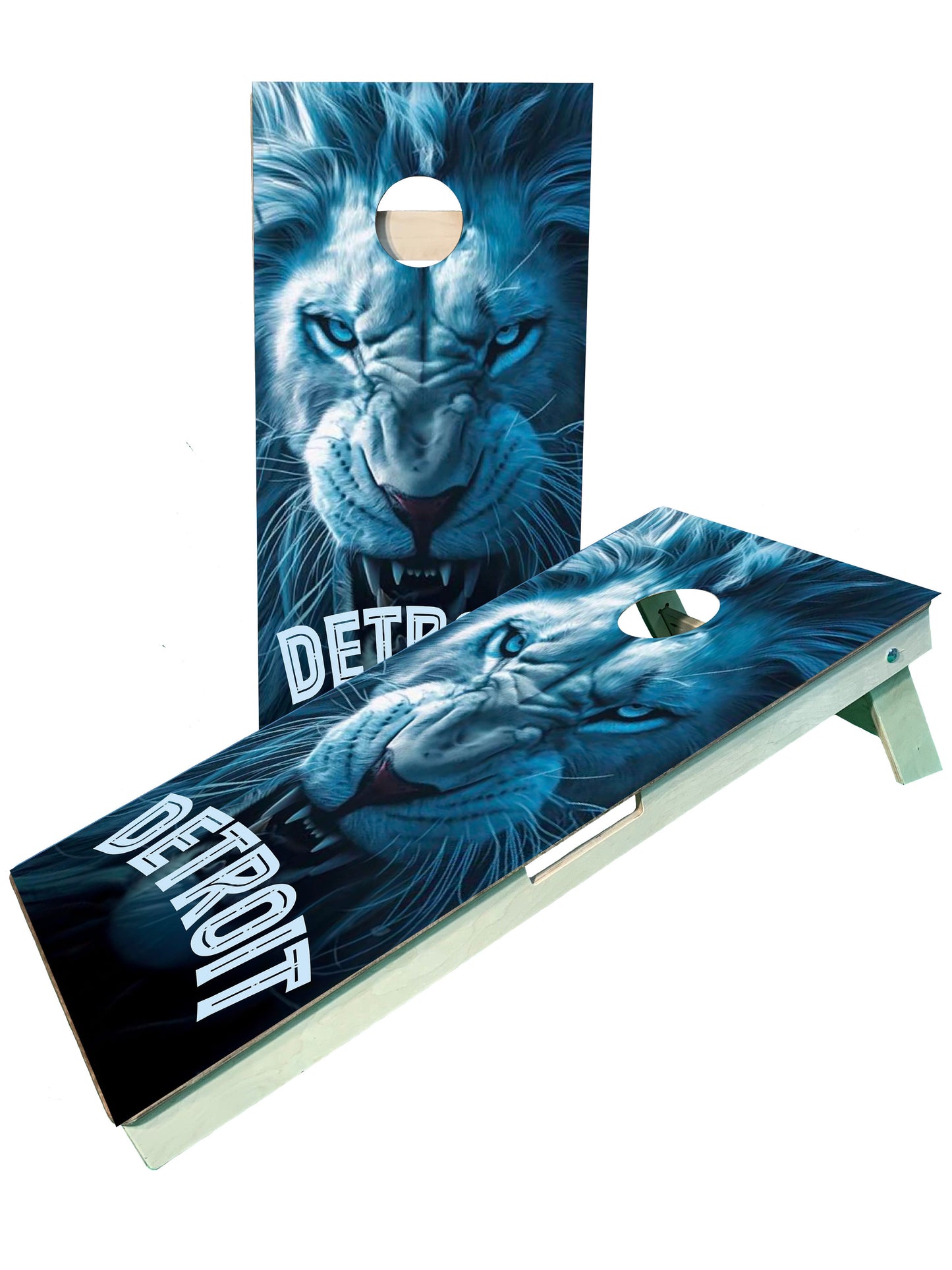 Premium Detroit Football Team Cornhole Boards - Korvel