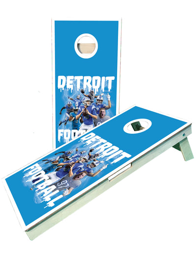 Premium Detroit Football Team Cornhole Boards - Ultimate Game Experience - Korvel