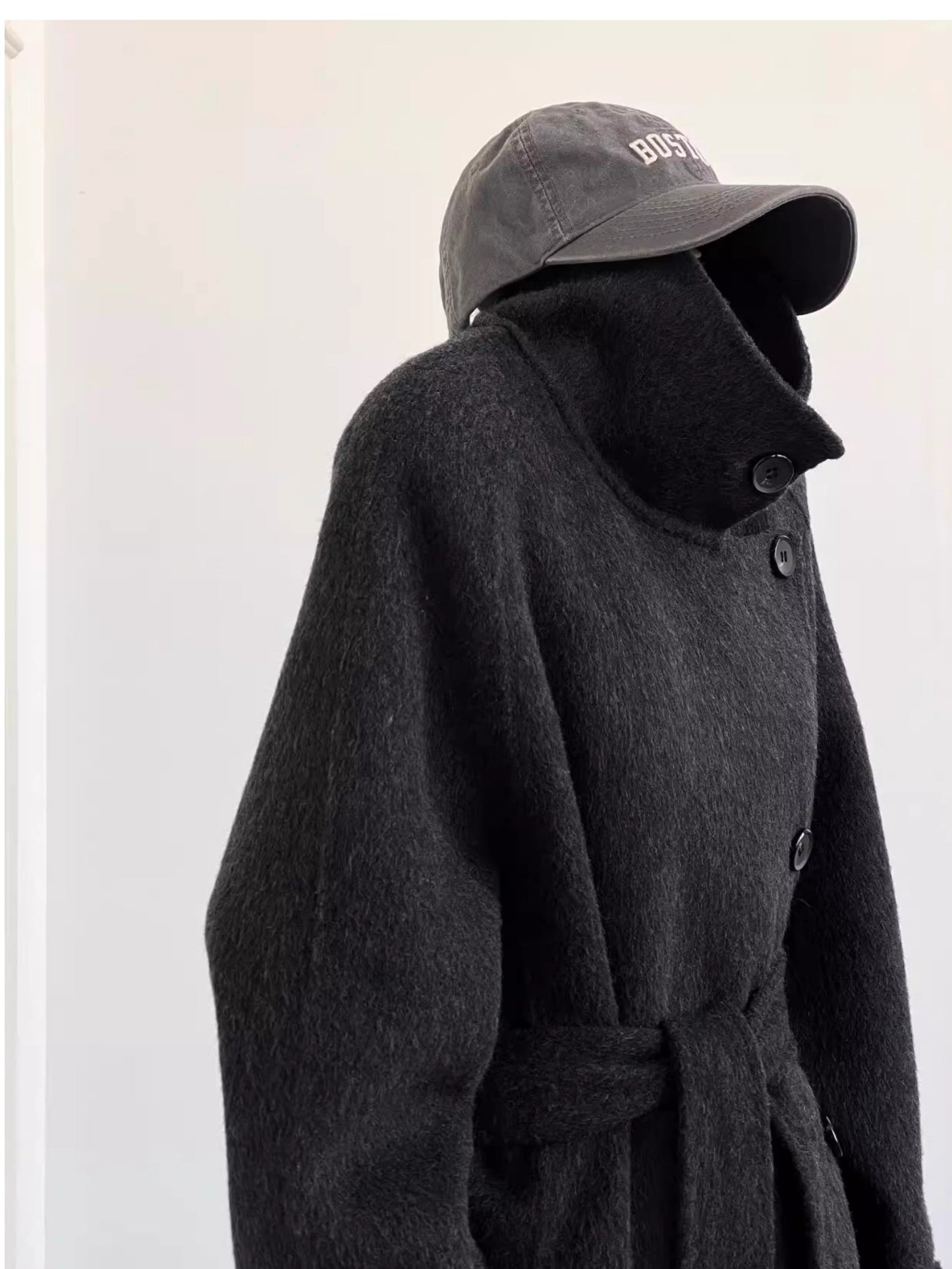 Elegant Double-Sided Cashmere Coat for Women