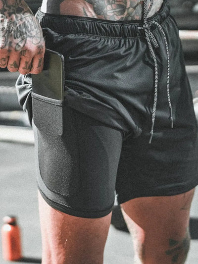 Shorts actifs à cordon pour hommes grandes tailles