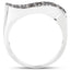 Bague en argent sterling avec diamant champagne de 0,21 carat