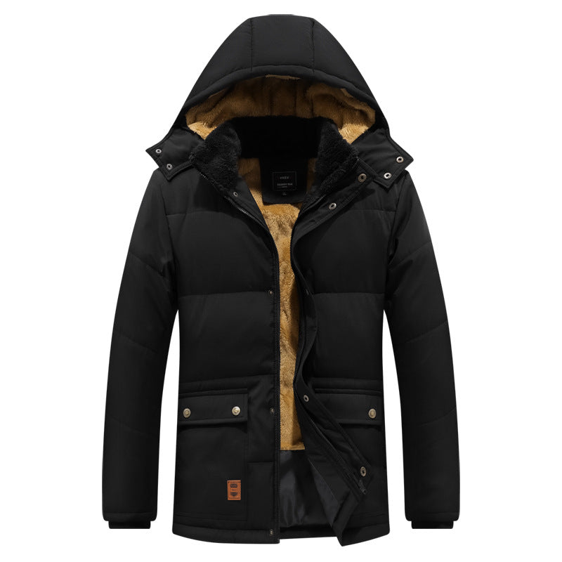 Men's Waterproof Fleece-Lined Parka Jacket