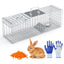 Trampa Humana para Animales Vivos - 27x7.5x8in Trampa de Acero Plegable