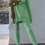 Women's Sports Casual Slit Hooded Sweatshirt Tights Set