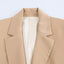 Elegant Long-Sleeve Blazer in Silk-Like Satin Fabric