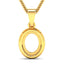 0.22 Carat Diamond 14K Yellow Gold Semi Mount Pendant