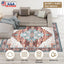 6x9FT Vintage Area Rug - Modern Non-Slip Boho Carpet
