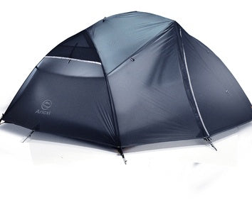 Tienda de Camping de Doble Capa para Cuatro Estaciones con Poste de Aluminio