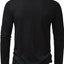 Men's Button Detail Long Sleeve T-Shirt