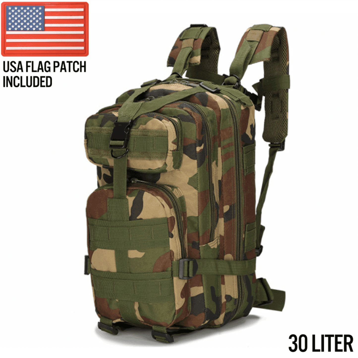 Mochila táctica pequeña XGear 30L - Duradera y versátil