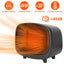 Compact Electric Space Heater with Safety Features for Indoor Use