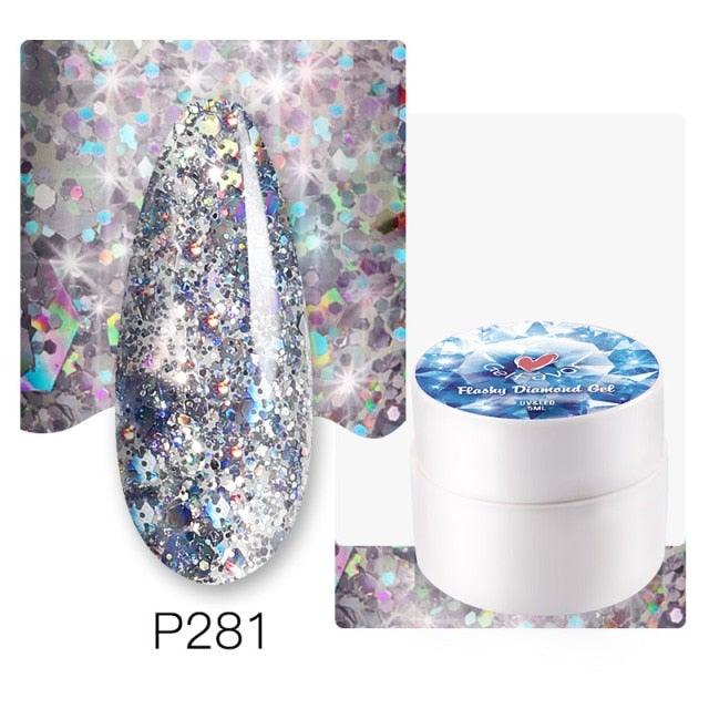 Esmalte de Uñas de Gel Diamante - 5ML Esmalte de Uñas de Lujo